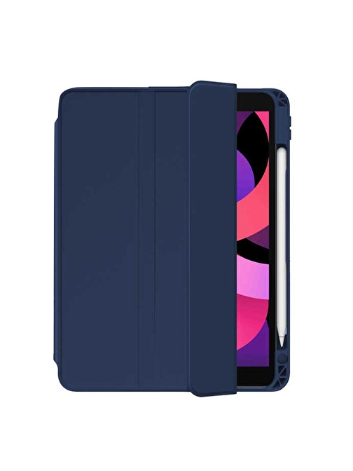 Smcase Apple iPad Pro 10.5 7.Nesil Kılıf Standlı Kalem Bölmeli Arkası Şeffaf nt2