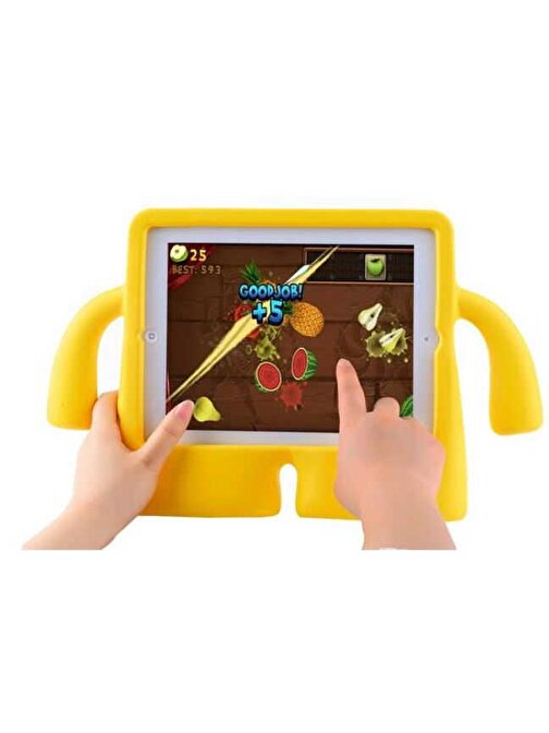 Smcase Apple iPad 10.9 2022 10.Nesil Kılıf Tutacaklı Çocuklar İçin Silikon ib1