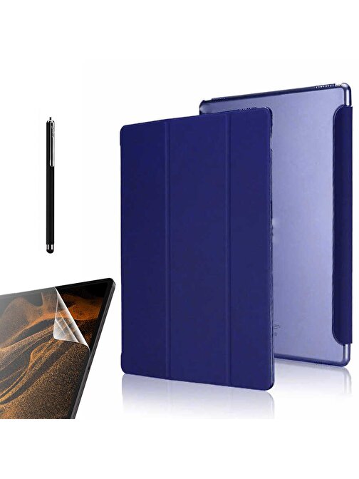 Smcase Samsung Galaxy Tab A 8.0 2019 T290 Kılıf Uyku Modlu Standlı Smart Cover Kapaklı sm1  Nano  Kalem