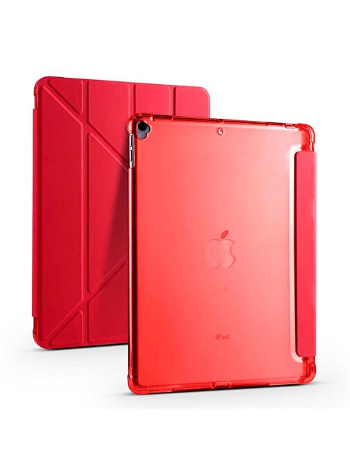 Smcase Apple iPad Pro 10.5 7.Nesil Kılıf Katlanabilir Standlı Pu Silikon tf1