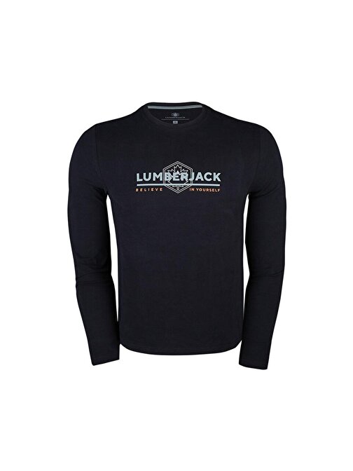 Lumberjack 3W Ml Madrid B 14Ty607 3Pr Erkek Günlük Sweatshirts 101450515 Siyah Siyah M
