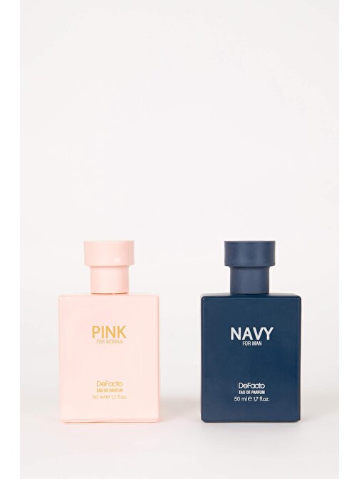 Erkek Navy & Kadın Pink 2li Set Parfüm 50 ml X9643AZNS
