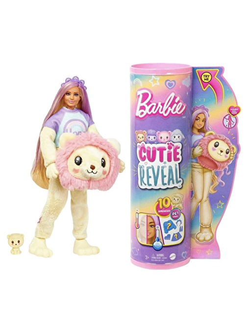 Barbie Cutie Reveal Bebekler Barbie Sevimli Kostümler Serisi - Aslan HKR06