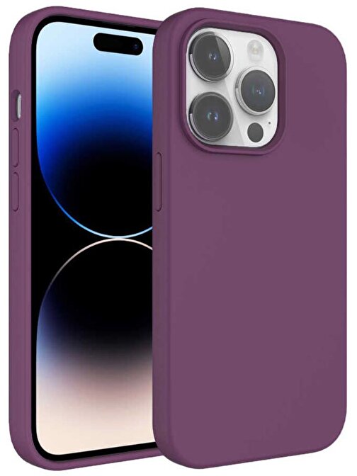 Ceponya iPhone 14 Plus Kılıf Sıvı Teknolojili Silinebilir Kamera Çıkıntılı Lansman Sert Silikon
