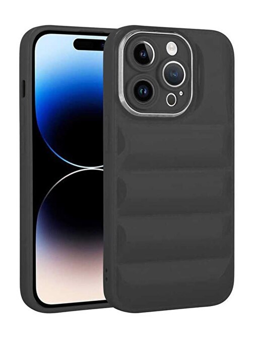 Ceponya iPhone 12 Pro Max Kılıf Kamera Korumalı Airbagli Dikişli Silikon