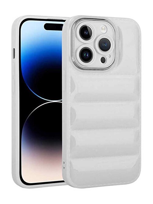 Ceponya iPhone 14 Pro Kılıf Kamera Korumalı Airbagli Dikişli Silikon
