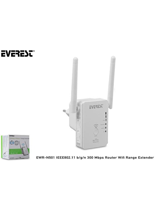 Everest EWR-N501 IEEE802.11 b-g-n 300 Mbps Router Wifi Range Extender