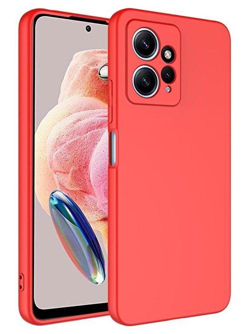 Musal Xiaomi Redmi Note 12 4G Kılıf Lansman Tasarım İç Yüzeyi Kadife Silikon