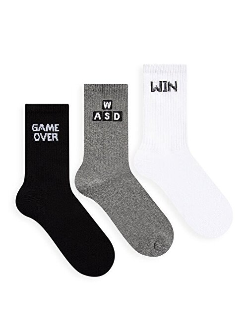 Mavi - 3lü Soket Çorap Seti 0911225-900