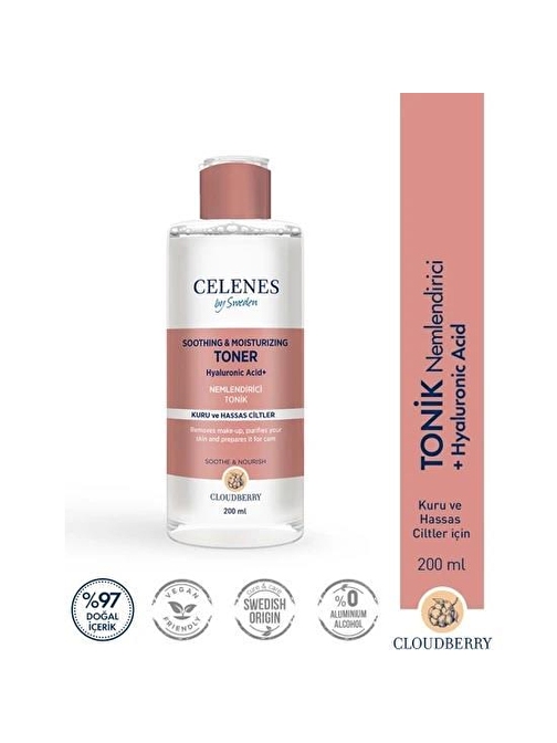 Celenes Cloudberry Tonik Kuru Hassas Cilt 200 Ml