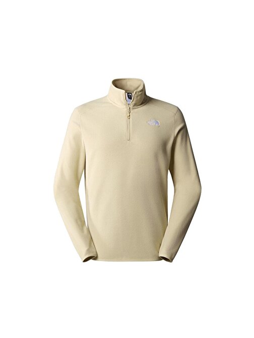 The North Face M 100 Glacier 1/4 Zip Erkek Outdoor Polar Sweatshirts NF0A855W3X41 Krem 2XL