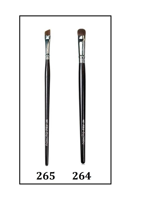 Nascita Pro Gölgelendirme Fırçası 264 + Açılı Eyeliner Fırçası 265  Özel 2'li SET