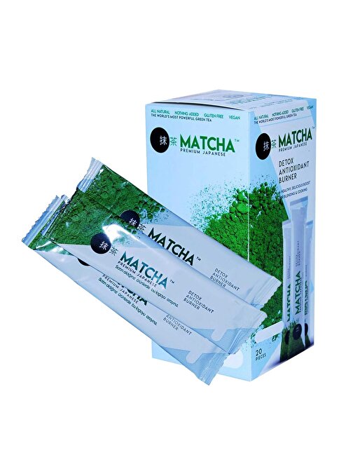 Matcha Premium Japanese Maça Çayı Orjinal Bandrollu 20Ad x 10 gr