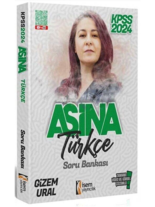 2024 Aşina Kpss Türkçe Tamamı Video Çözümlü Soru Bankası İsem Yayınları