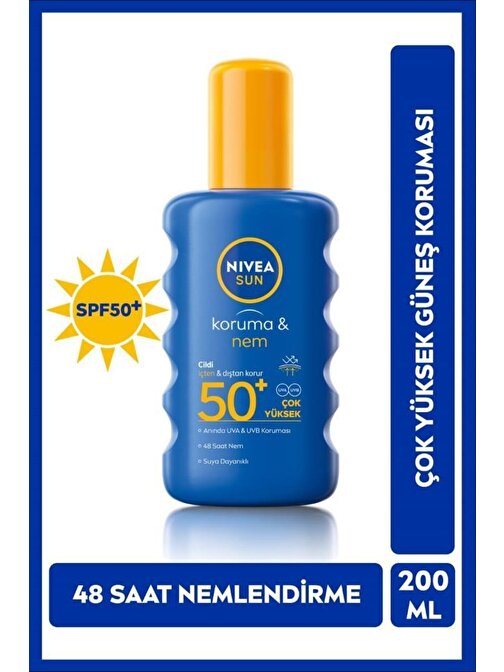 Nivea Güneş Koruyucu Ve Nemlendirici Spray Spf 50 200 ml