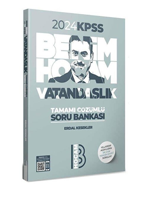 2024 Kpss Vatandaşlık Tamamı Çözümlü Soru Bankası Benim Hocam Yayınları