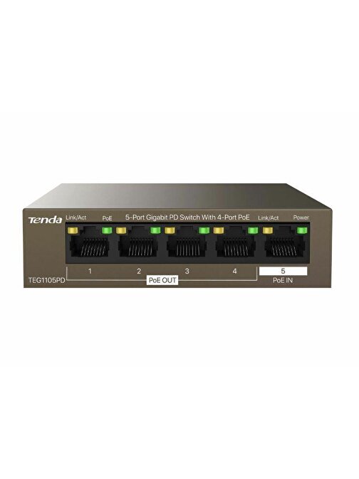 Tenda TEG1105PD 5 Port 10/100/1000 PoE Switch