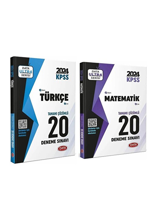 Data Yayınları 2024 Kpss Matematik Ve Türkçe Deneme Seti 2 Kitap