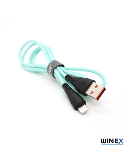 Global CA30 USB to Lightning Hızlı Data ve Şarj Kablosu 2.4A Mavi WNE0650