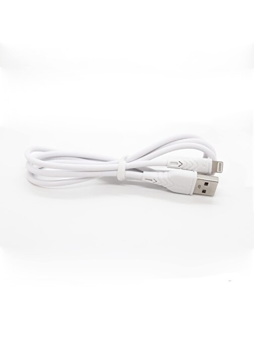 Global CA60 USBA to Lightning Hızlı Data ve Şarj Kablosu 3A Beyaz WNE0682