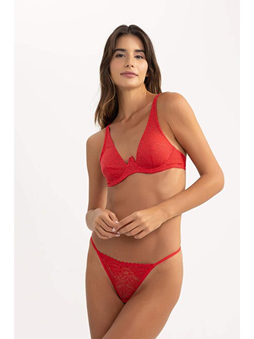 Fall in Love Dantelli Kapsız Pedsiz Bra A8422AX23WN