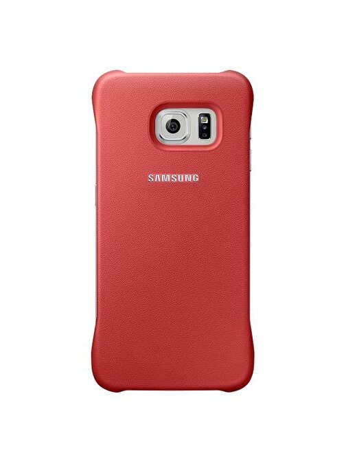 Samsung Samsung Galaxy S6 Edge Protective Cover Orjinal - Kırmızı EF-YG925BPE(Outlet)