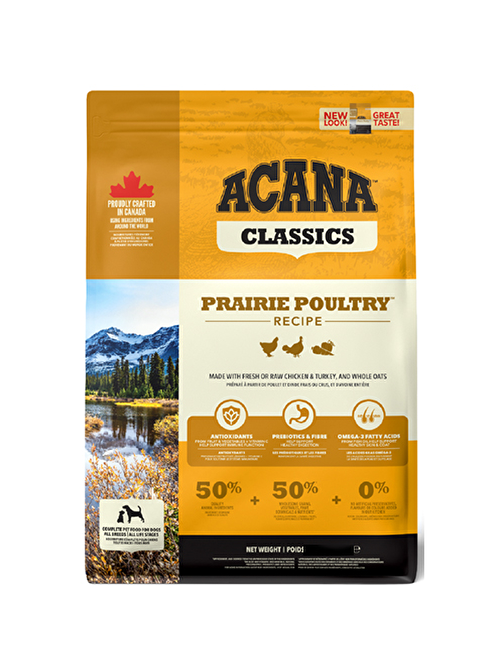 Acana Classics Prairie Poultry Düşük Tahıllı Köpek Maması Tüm Irk ve Yaşam Evreleri 2 Kg