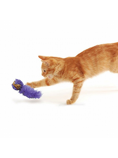 Kong Peluş Kuyruklu Mantar Top Kedi Oyuncağı 19 Cm