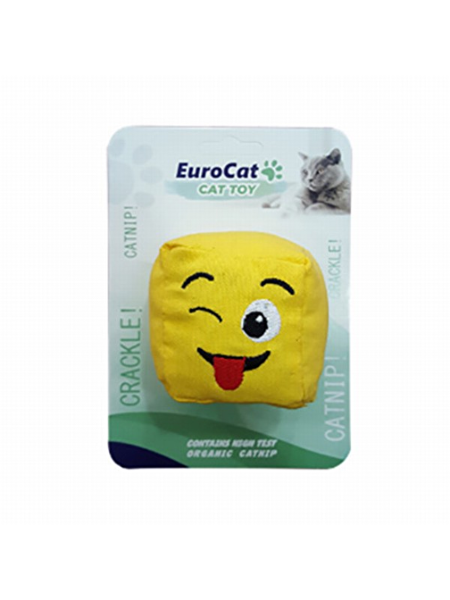 EuroCat Dil Çıkaran Smiley Küp Kedi Oyuncağı