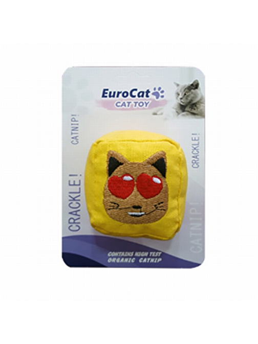 EuroCat Kedi Suratlı Küp Kedi Oyuncağı