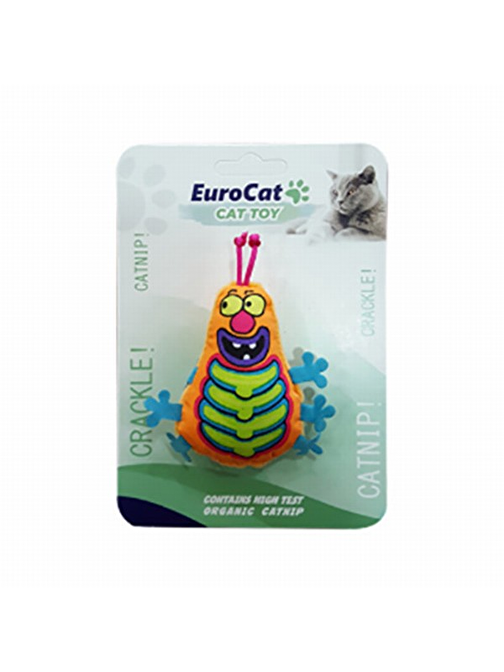 EuroCat Turuncu Tırtıl Kedi Oyuncağı