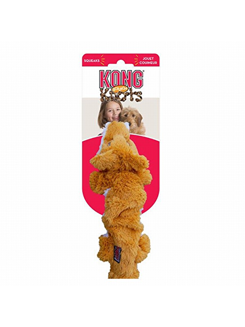 Kong Knots Tilki Peluş Köpek Oyuncağı M-L 39 Cm