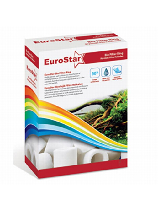 EuroStar Bio Glass Ring Seramik Halka Akvaryum Filtre Malzemesi 500 Ml