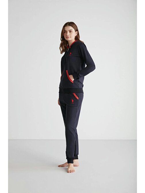 U.S. Polo Assn. Kadın Cep Detaylı Fermuarlı Pijama Takımı