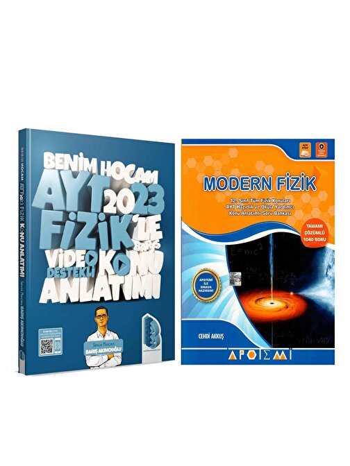 Benim Hocam 2023 Ayt Fizik Konu Ve Apotemi Modern Fizik Soru Bankası Seti 2 Kitap