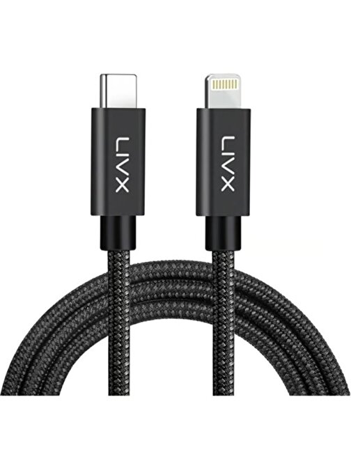 LivX Horizontal 20w Type C To Lightning 50 Cm Iphone Ipad Hızlı Şarj Ve Data Kablosu