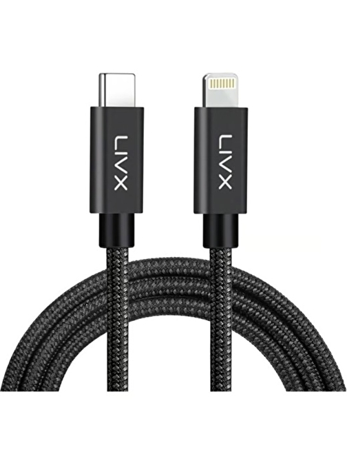 LivX Horizontal 20w Type C To Lightning 2 Metre Iphone Ipad Uyumlu Hızlı Şarj Ve Data Kablosu IPBLT-01