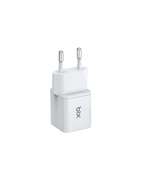 Bix BX20G GaN Mini 20W Type-C PD Hızlı Şarj Cihazı Beyaz