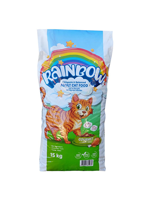 Rainbow Gourmet Yetişkin Kedi Maması 15 kg