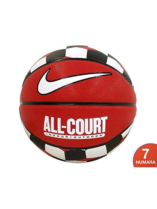 Nike Everyday All Court 8P Graphic Deflated Basketbol Topu N.100.4370.621 Kırmızı