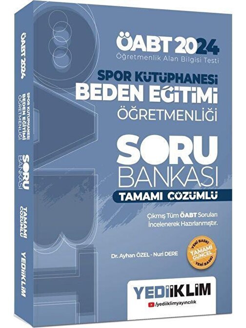 2024 Öabt Spor Kütüphanesi Beden Eğitimi Öğretmenliği Tamamı Çözümlü Soru Bankası Yediiklim Yayınları