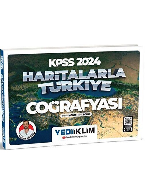 2024 Kpss Haritalarla Türkiye Coğrafyası Hem Konu Hem Soru Yediiklim Yayınları