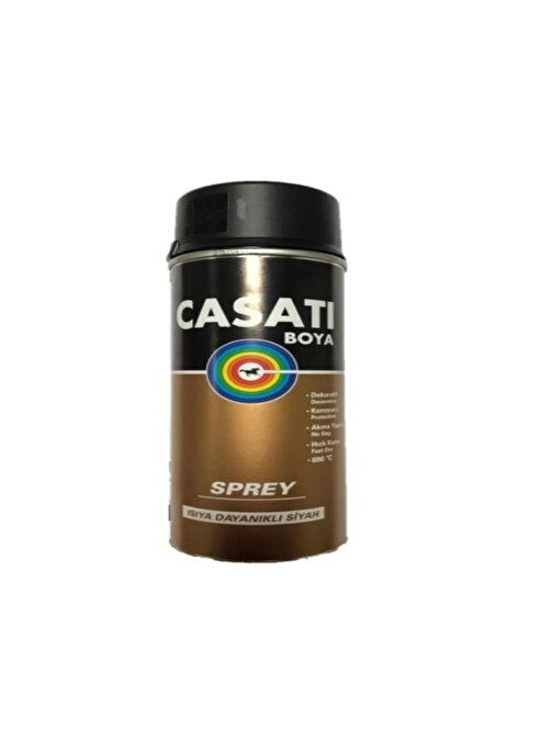 Casati Akrilik Sprey Boya 690 Derece Isıya Dayanıklı 400 ml Gümüş