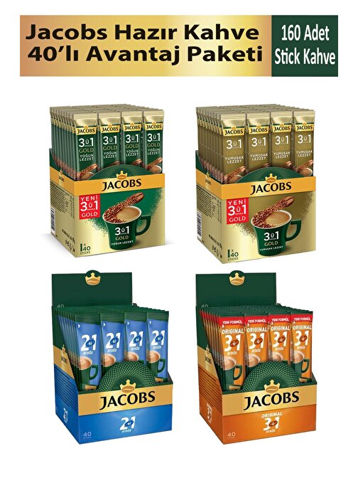 Jacobs Hazır Kahve 40'lı Avantaj Paketi