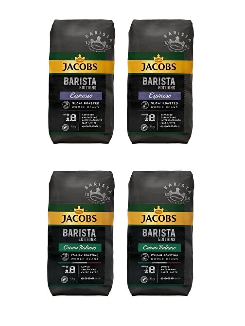 Jacobs Barista Editions Çekirdek Kahve Crema Italiano 2Kg %100 Arabica Espresso 2Kg