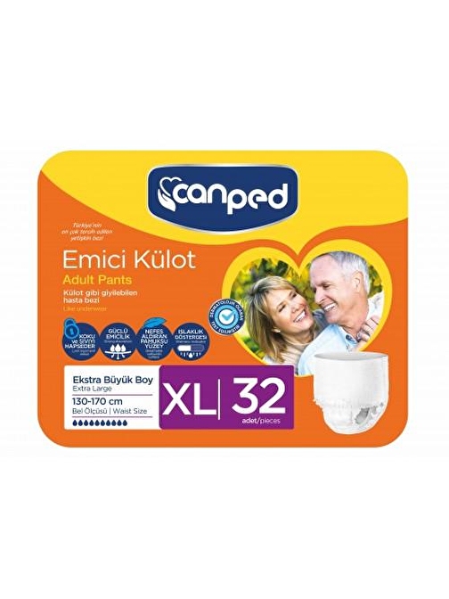 Canped Emici Külot Extra Büyük Boy XL 32 Adet