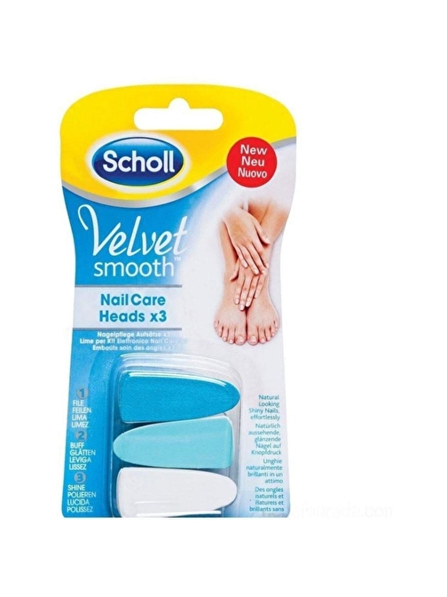 Scholl Velvet Smooth 3'lü Tırnak Bakım Seti + Yedek Başlıklar