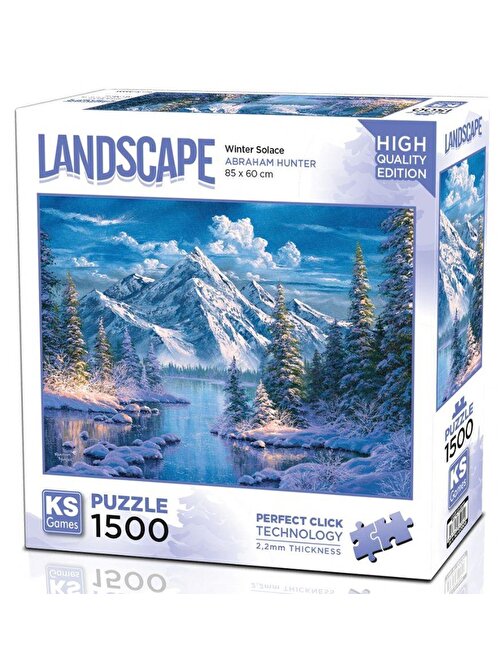 KS Games 1500 Parça Dağ ve Donmuş Göl Puzzle