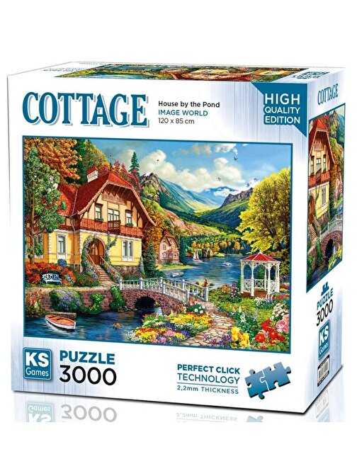 KS Games 3000 Parça Gölet Kenarındaki Ev Puzzle
