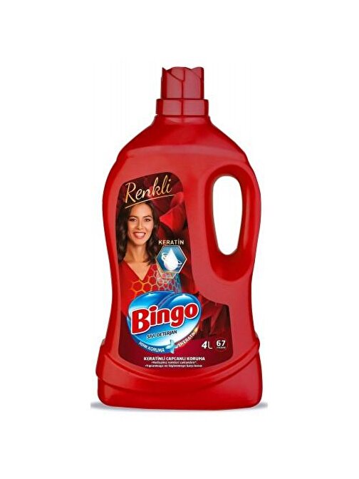 Bingo Renkli Sıvı Bakım Çamaşır Deterjanı 4 lt
